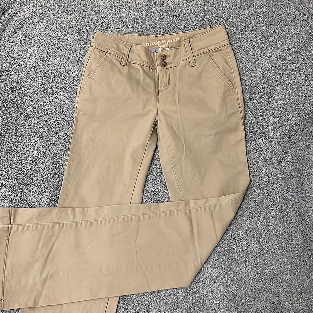 Arizona Jeans Company Khakis Pants Size Average 1 Boot Cut/Straight Leg NWOT